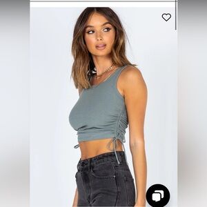 Princess Polly Madelyn Top Green